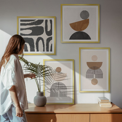 Dekorativní sada obrazů Abstraktní bohémský design
