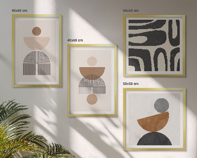 Dekorativní sada obrazů Abstraktní bohémský design