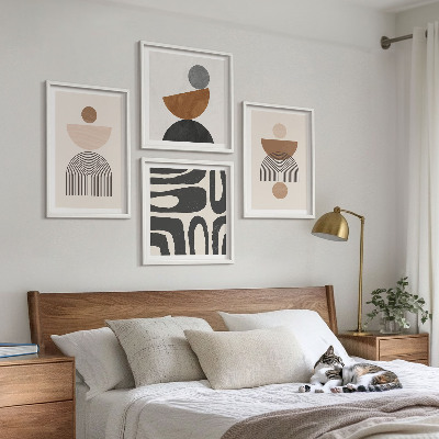 Dekorativní sada obrazů Abstraktní bohémský design
