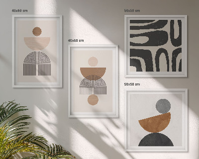 Dekorativní sada obrazů Abstraktní bohémský design
