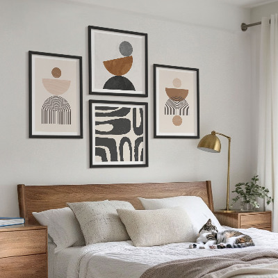 Dekorativní sada obrazů Abstraktní bohémský design