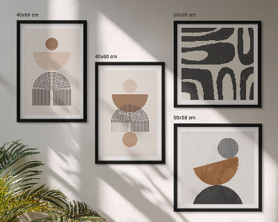Dekorativní sada obrazů Abstraktní bohémský design