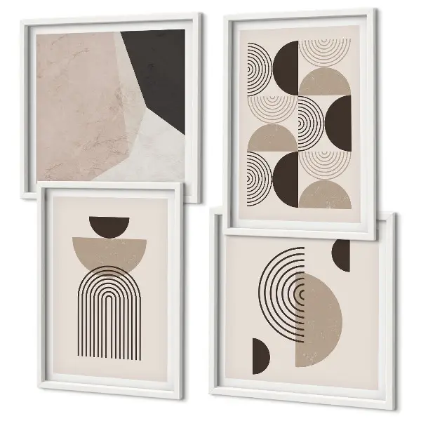 Abstraktní geometrické vzory moderní sada obrazů