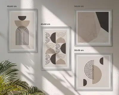 Abstraktní geometrické vzory moderní sada obrazů