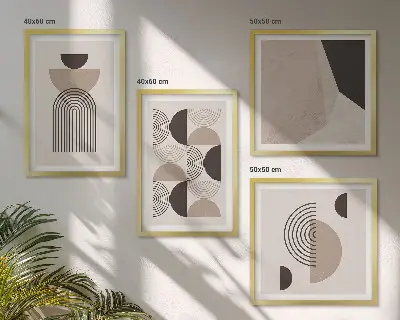 Abstraktní geometrické vzory moderní sada obrazů