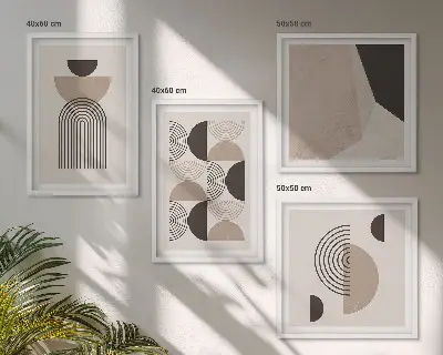 Abstraktní geometrické vzory moderní sada obrazů