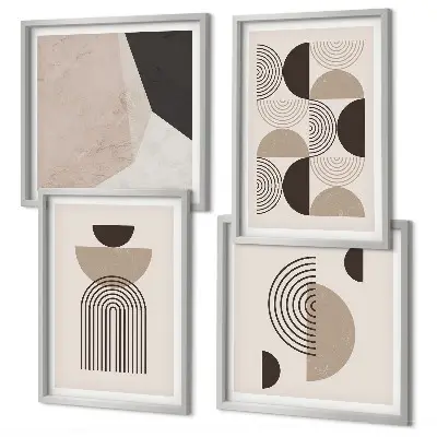 Abstraktní geometrické vzory moderní sada obrazů