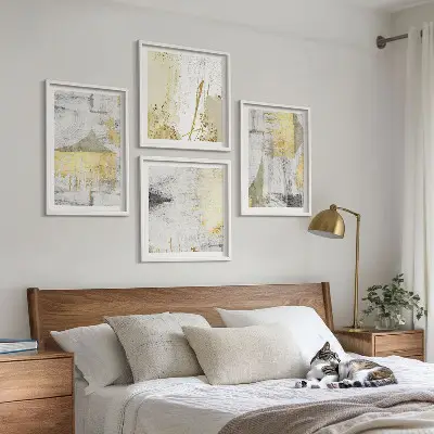 Abstraktní minimalistické vzory moderní sada obrazů