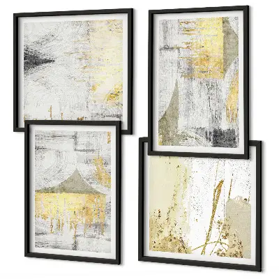 Abstraktní minimalistické vzory moderní sada obrazů
