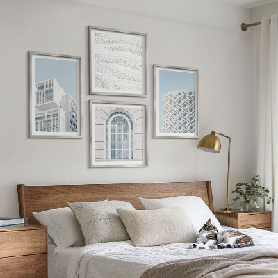 Dekorativní sada obrazů Geometrie moderní architektury