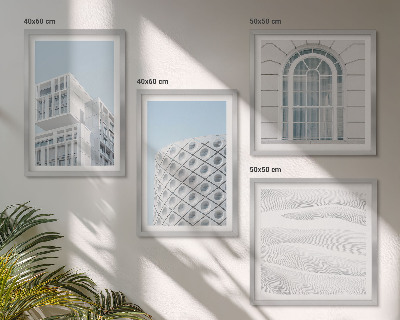 Dekorativní sada obrazů Geometrie moderní architektury