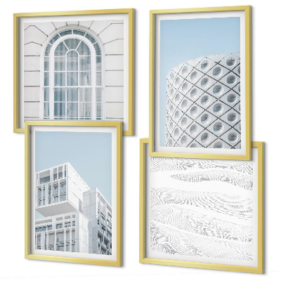 Dekorativní sada obrazů Geometrie moderní architektury