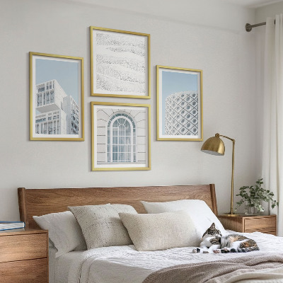 Dekorativní sada obrazů Geometrie moderní architektury