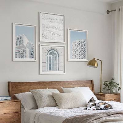 Dekorativní sada obrazů Geometrie moderní architektury