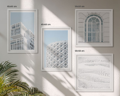 Dekorativní sada obrazů Geometrie moderní architektury