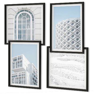 Dekorativní sada obrazů Geometrie moderní architektury