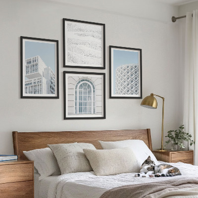Dekorativní sada obrazů Geometrie moderní architektury