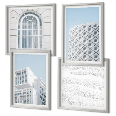 Dekorativní sada obrazů Geometrie moderní architektury