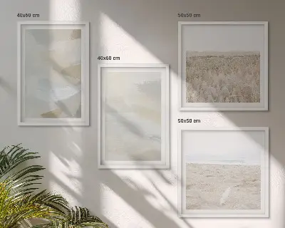 Dekorativní sada obrazů abstraktní pozadí s jemnými tahy