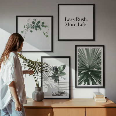 Moderní sada obrazů Minimalismus zelených rostlin