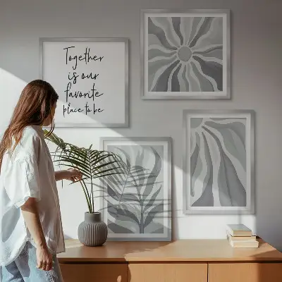 Moderní sada obrazů ilustrace květinových pastelových vzorů