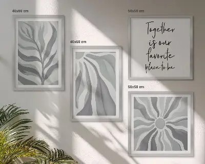 Moderní sada obrazů ilustrace květinových pastelových vzorů