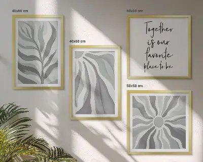 Moderní sada obrazů ilustrace květinových pastelových vzorů