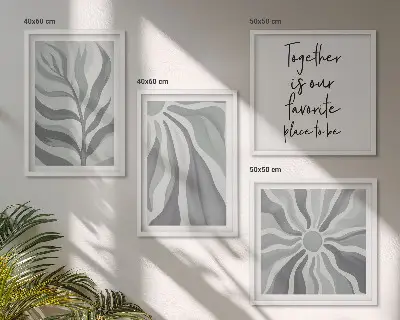 Moderní sada obrazů ilustrace květinových pastelových vzorů