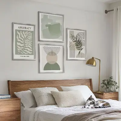 Botanické boho abstrakce moderní sada obrazů