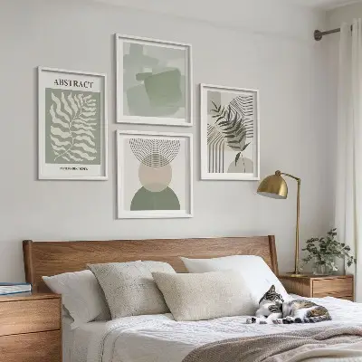Botanické boho abstrakce moderní sada obrazů