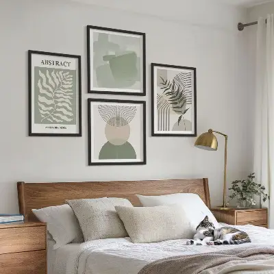 Botanické boho abstrakce moderní sada obrazů