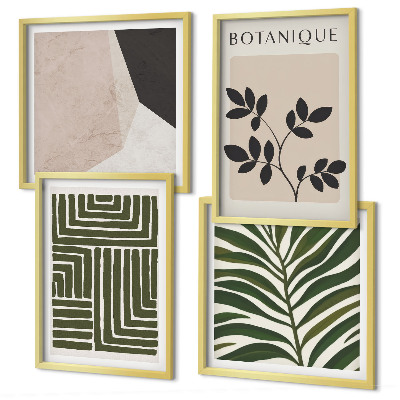 Moderní sada obrazů Botanické boho kompozice