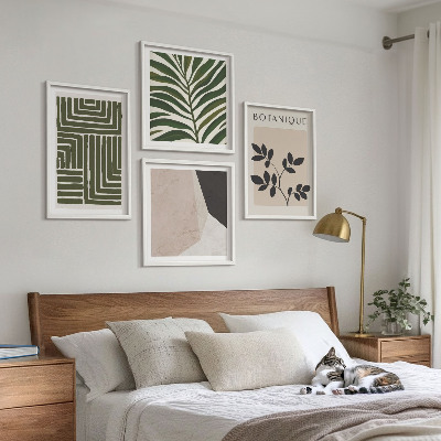 Moderní sada obrazů Botanické boho kompozice