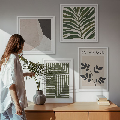 Moderní sada obrazů Botanické boho kompozice