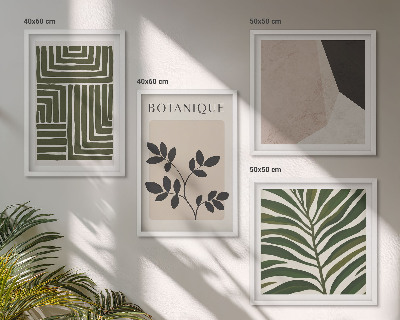 Moderní sada obrazů Botanické boho kompozice