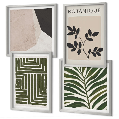 Moderní sada obrazů Botanické boho kompozice
