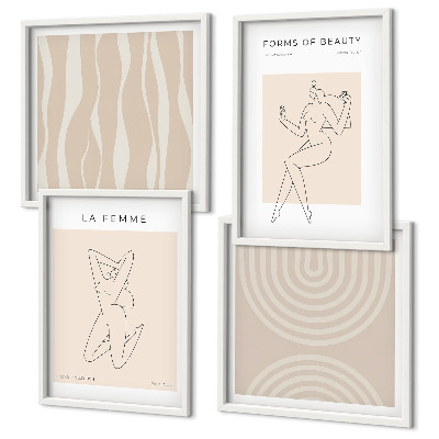 Moderní sada obrazů Kolekce minimalistických forem