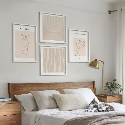 Moderní sada obrazů kolekce minimalistických forem