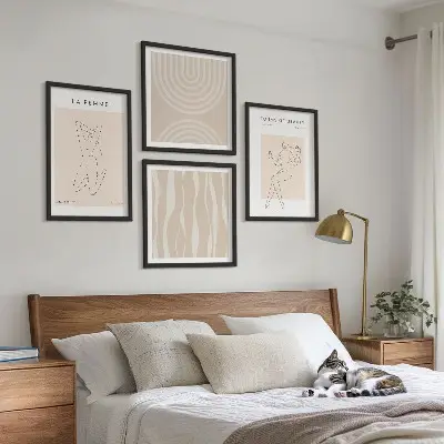 Moderní sada obrazů kolekce minimalistických forem