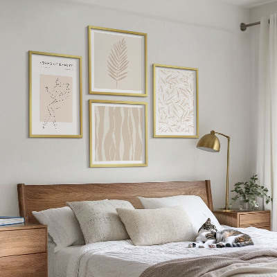 Dekorativní sada obrazů Minimalistické rostlinné motivy