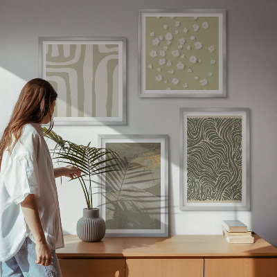 Dekorativní sada obrazů Abstraktní boho vzory