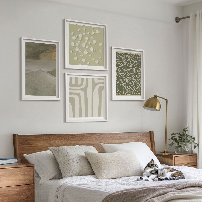 Dekorativní sada obrazů Abstraktní boho vzory