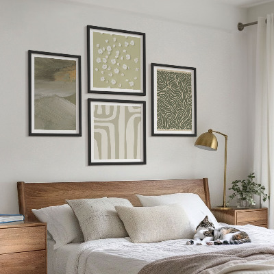 Dekorativní sada obrazů Abstraktní boho vzory