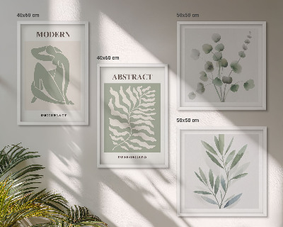 Dekorativní sada obrazů Boho rostliny od Matisse