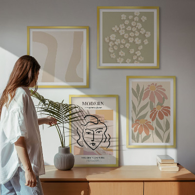 Moderní sada obrazů Moderní abstraktní žena