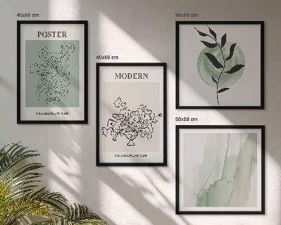 Moderní sada obrazů Květiny v moderní váze