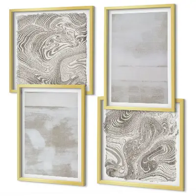 Moderní sada obrazů s motivem opotřebovaných textur