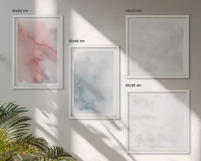 Moderní sada obrazů s motivem pastelových akvarelových textur