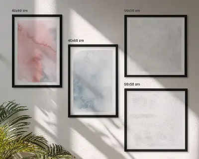 Moderní sada obrazů s motivem pastelových akvarelových textur