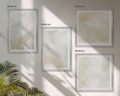 Moderní sada obrazů abstraktní malba štětcem na plátně